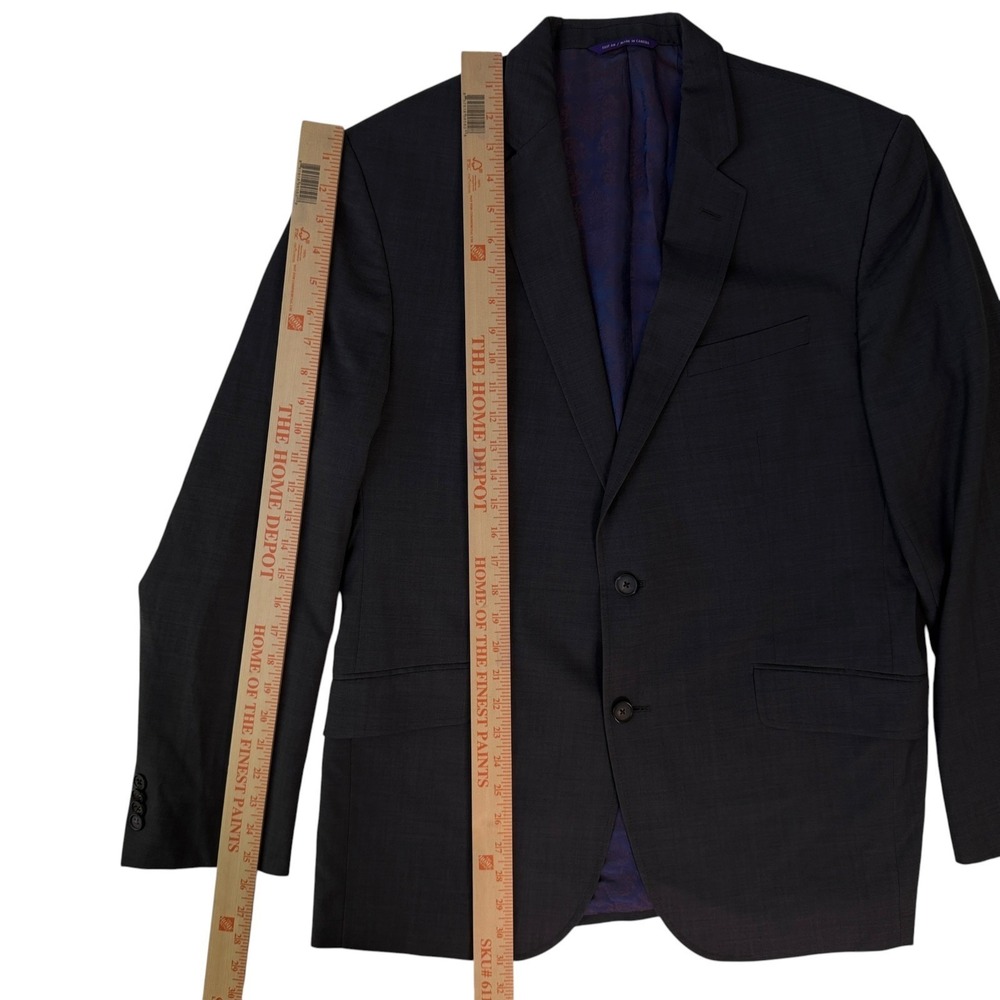 Ted Baker London Endurance Wool Charcoal Blazer Jarrett SPJ Model Men's Size 44R - Picture 9 of 12